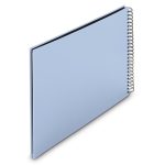 Албум  със спирала "Fine Art" 36x32 cm, 50 черни страници, светло син - Фотоалбум - снимка 2