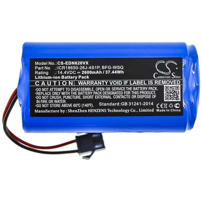 Батерия за прахосмукачка ECOVACS BFD-WSQ, CEN360   BFG-WSQ LiIon 14,4V 2600mAh CAMERON SINO - Батерии за прахосмукачки - снимка 3