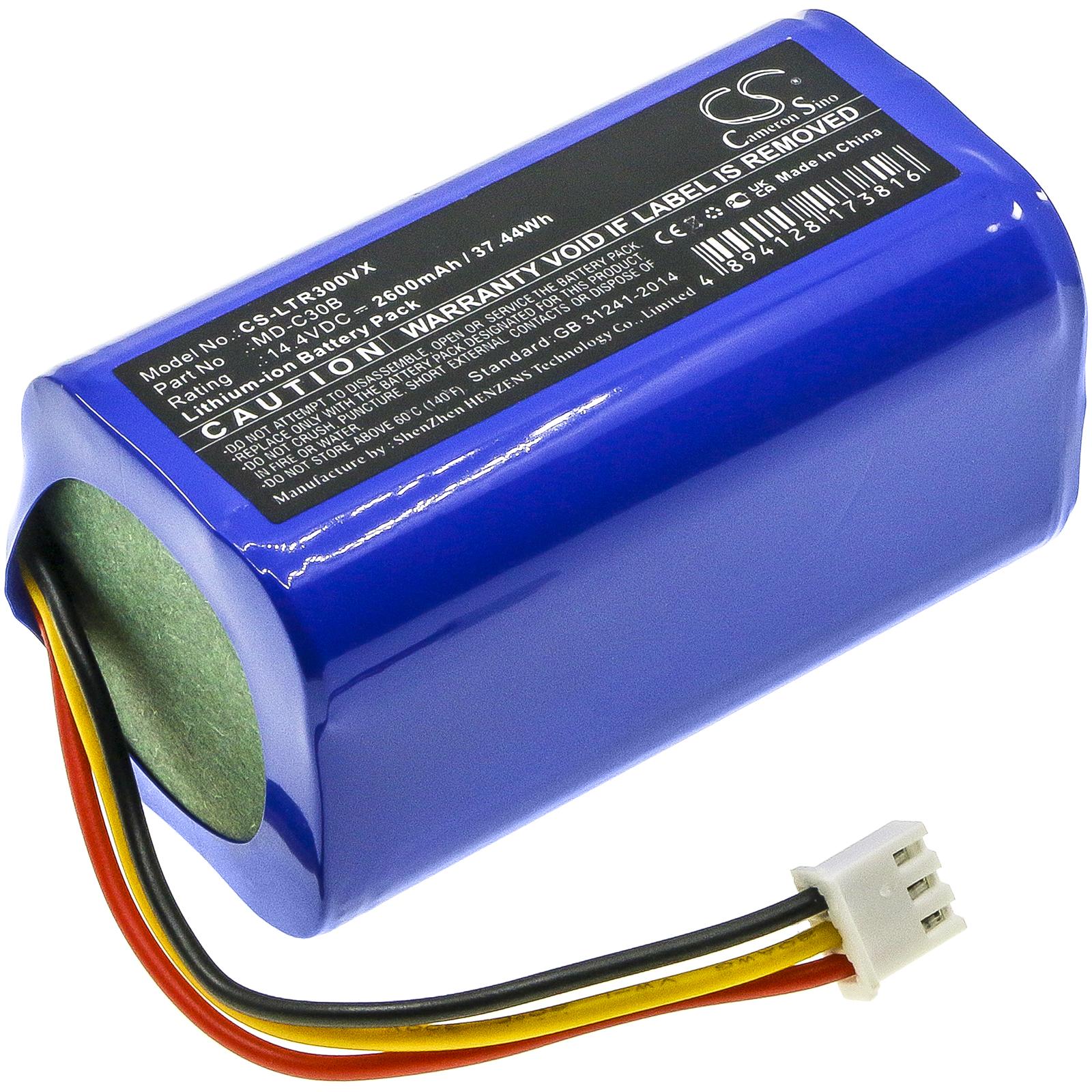Батерия за прахосмукачка Blaupunkt BPK-VCBB1XB, V-tac VT-5555, Midea М4 LiIon 14,4V 2600mAh CAMERON SINO 1 Батерия за прахосмукачка Blaupunkt BPK-VCBB1XB, V-tac VT-5555, Midea М4 LiIon 14,4V 2600mAh CAMERON SINO - Батерии за прахосмукачки