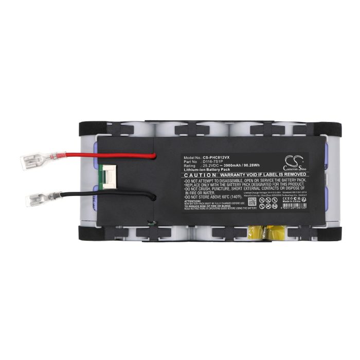 Батерия за прахосмукачка Philips Aqua Plus 8000 D116-7S1P  LiIon 25,2V 3900mAh CAMERON SINO - Батерии за прахосмукачки - снимка 4