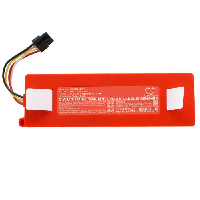 Батерия за прахосмукачка  Xiaomi Mi Robot Vacuum-Mop, Roborock S50  LiIon 14,4V 5200mAh CAMERON SINO - Батерии за прахосмукачки - снимка 3
