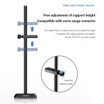 Държач за графична карта COOLMOON GH195, Алуминий, Черен - Входно-изходни контролери - снимка 5