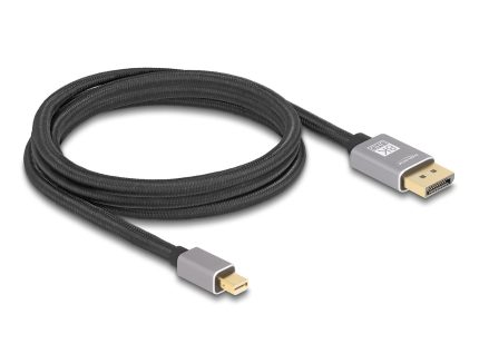 Delock Кабел Mini DisplayPort към DisplayPort, 8K, 60 Hz, 2 m - Видео кабели