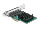 Delock Мрежова карта 4-порта 10/100/1000 Mb, PCI Ex x1, Realtek RTL8111F, Low profile bracket - Мрежова карта - снимка 2