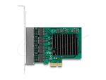 Delock Мрежова карта 4-порта 10/100/1000 Mb, PCI Ex x1, Realtek RTL8111F, Low profile bracket - Мрежова карта - снимка 3