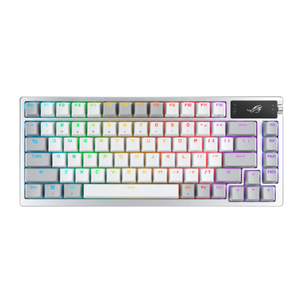 Геймърска безжична Клавиатура ASUS ROG Azoth - ROG NX Mechanical Switch Snow - Геймърски клавиатури gaming