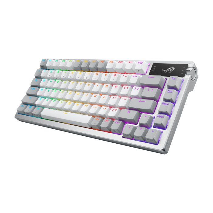 Геймърска безжична Клавиатура ASUS ROG Azoth - ROG NX Mechanical Switch Snow - Геймърски клавиатури gaming - снимка 2