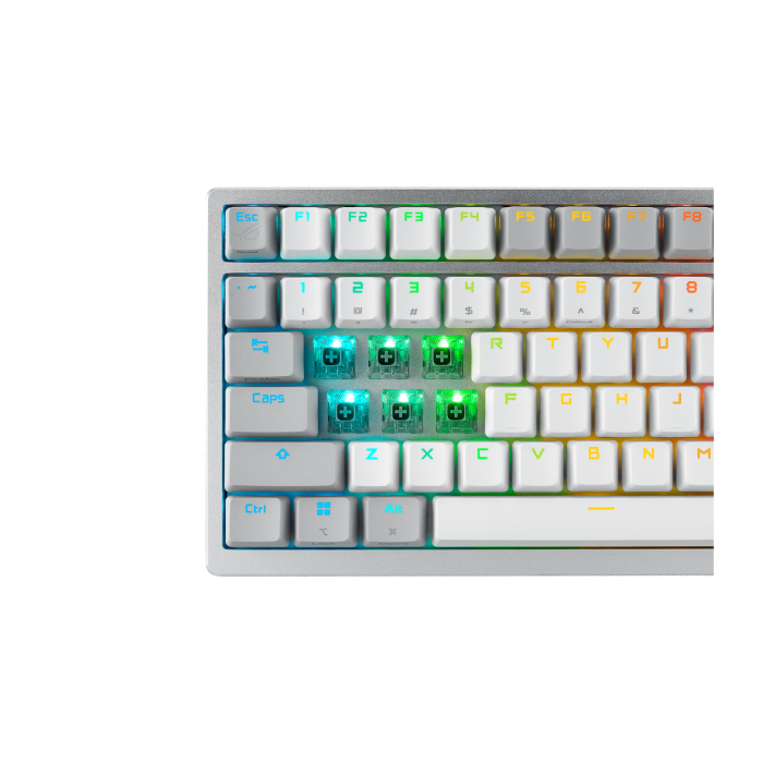 Геймърска безжична Клавиатура ASUS ROG Azoth - ROG NX Mechanical Switch Snow - Геймърски клавиатури gaming - снимка 8