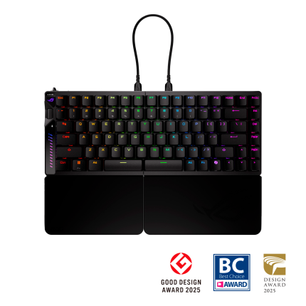 Геймърска безжична Клавиатура ASUS ROG Falcata 75% - ROG HFX V2 Magnetic Switch - Геймърски клавиатури gaming