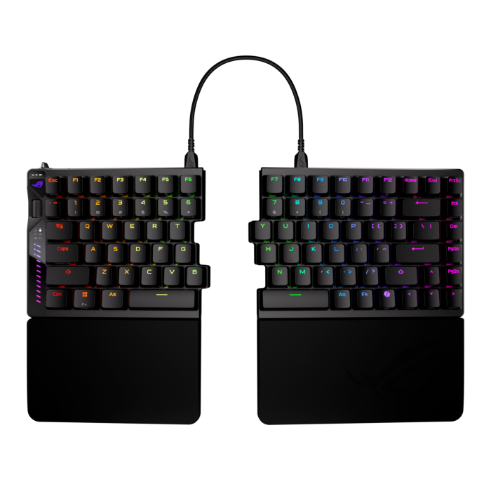 Геймърска безжична Клавиатура ASUS ROG Falcata 75% - ROG HFX V2 Magnetic Switch - Геймърски клавиатури gaming - снимка 2