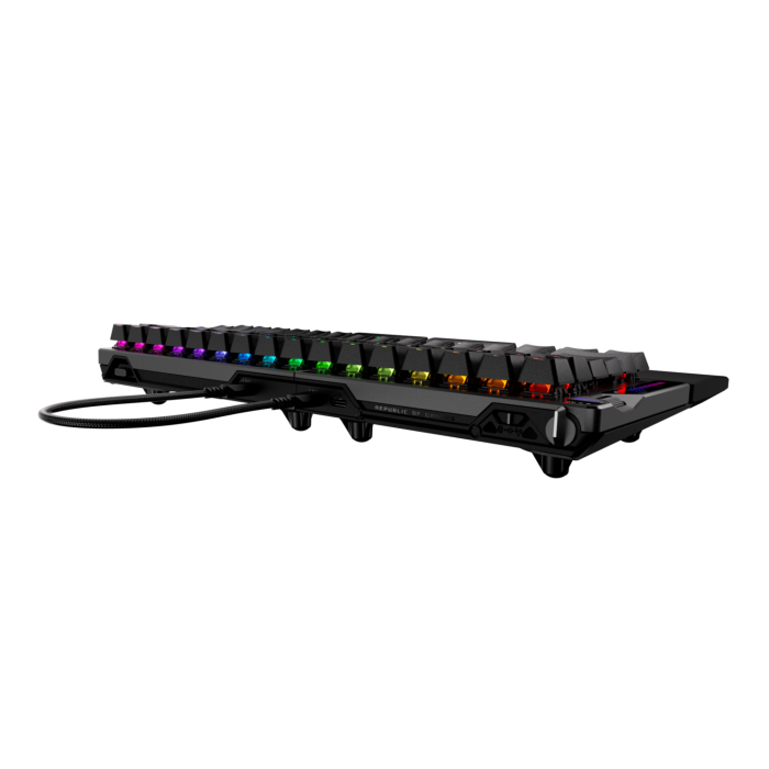 Геймърска безжична Клавиатура ASUS ROG Falcata 75% - ROG HFX V2 Magnetic Switch - Геймърски клавиатури gaming - снимка 7