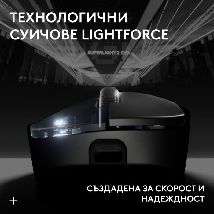 Геймърска безжична мишка Logitech G Pro X Superlight 2 DEX SE - Black - Геймърски мишки - снимка 7