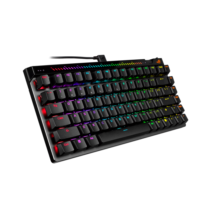 Геймърска Механична Клавиатура ASUS ROG Falchion Ace 75 HE Black - ROG HFX V2 Magnetic Switch - Геймърски клавиатури gaming - снимка 5