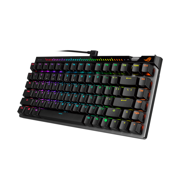 Геймърска Механична Клавиатура ASUS ROG Falchion Ace 75 HE Black - ROG HFX V2 Magnetic Switch - Геймърски клавиатури gaming - снимка 6