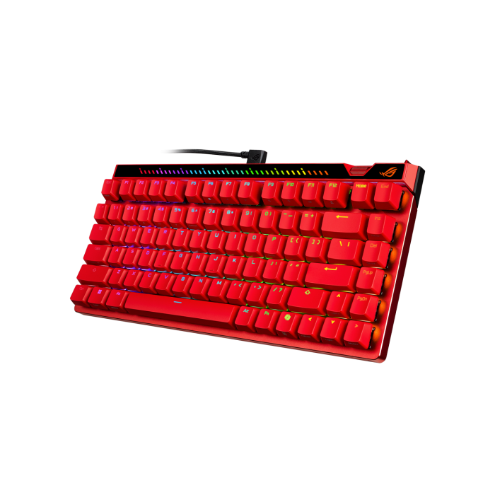 Геймърска Механична Клавиатура ASUS ROG Falchion Ace 75 HE Red - ROG HFX V2 Magnetic Switch - Геймърски клавиатури gaming - снимка 3