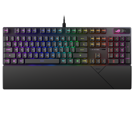 Геймърска механична Клавиатура ASUS ROG Strix Scope II RX - ROG RX Optical Switch Red - Геймърски клавиатури gaming