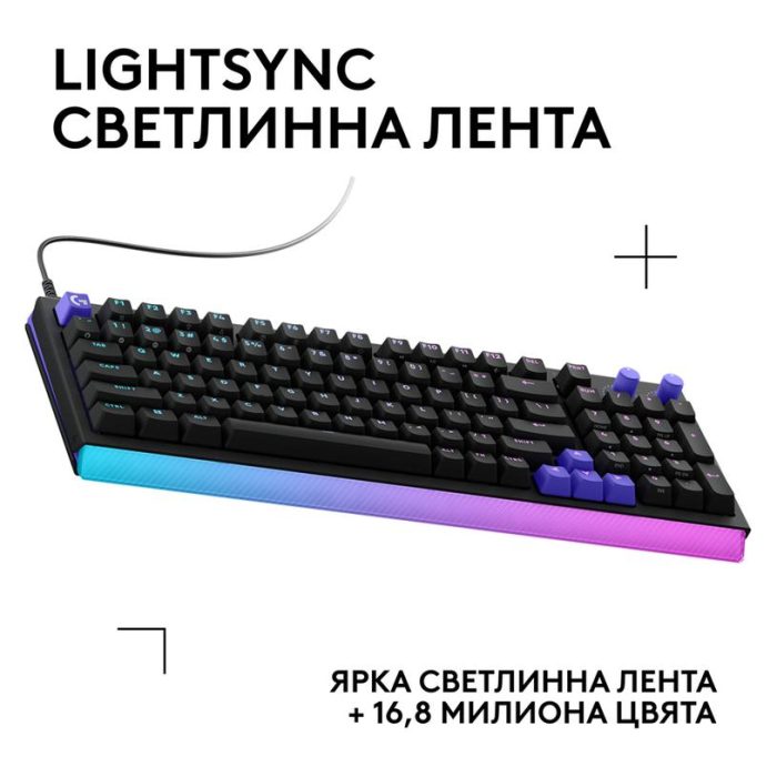 Геймърска механична клавиатура Logitech G512 X 98 - Dual Swap Analog/Mechanical Switch - Black - Геймърски клавиатури gaming - снимка 5