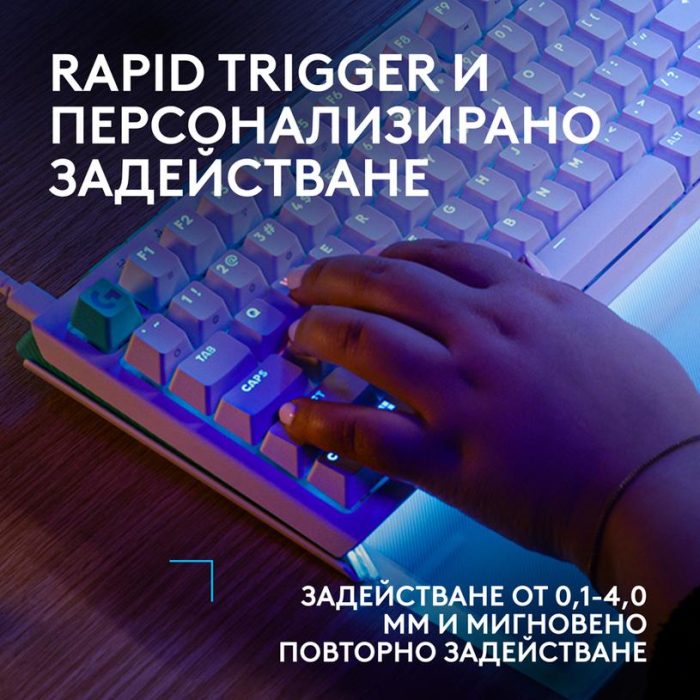 Геймърска механична клавиатура Logitech G512 X 98 - Dual Swap Analog/Mechanical Switch - White - Геймърски клавиатури gaming - снимка 10