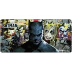 Геймърски пад DC Batman: Torn Collage - Batman and Villains, XL - Геймърски подложки за мишки