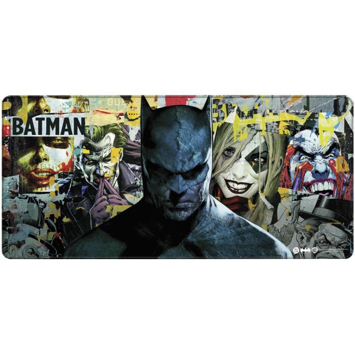 Геймърски пад DC Batman: Torn Collage - Batman and Villains, XL 1 Геймърски пад DC Batman: Torn Collage - Batman and Villains, XL - Геймърски подложки за мишки