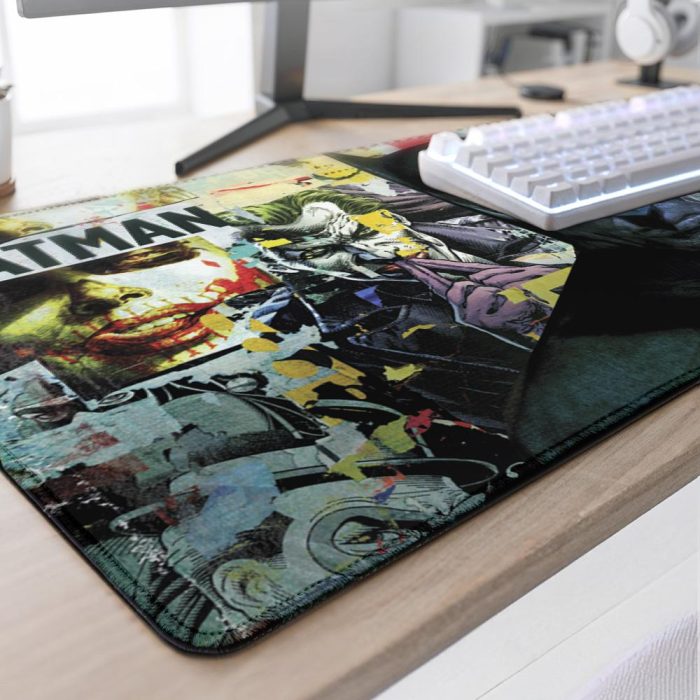 Геймърски пад DC Batman: Torn Collage - Batman and Villains, XL - Геймърски подложки за мишки - снимка 4