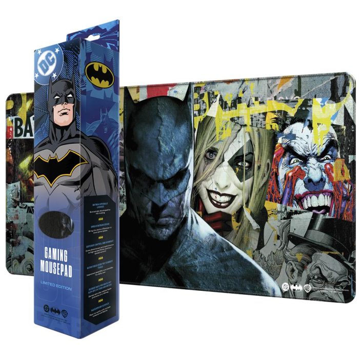 Геймърски пад DC Batman: Torn Collage - Batman and Villains, XL - Геймърски подложки за мишки - снимка 5
