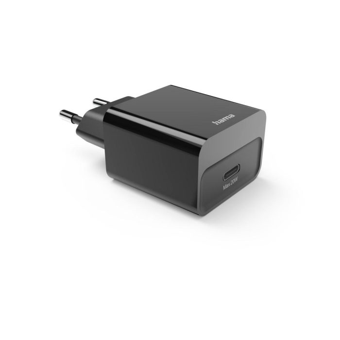 HAMA Бързо зарядно, USB-C, PD, 20 W, черно - Зарядно за телефон - снимка 2