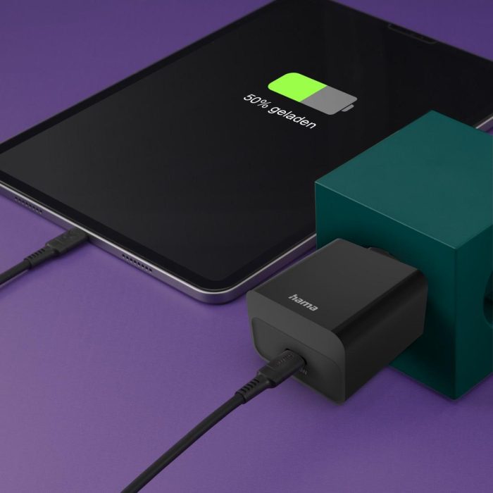 HAMA Бързо зарядно, USB-C, PD, 20 W, черно - Зарядно за телефон - снимка 6