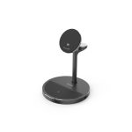 HAMA Безжична зарядна станция 3 в 1, Qi2, 15 W, индуктивно бързо зареждане - Зарядно за телефон - снимка 3