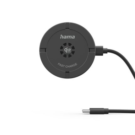 HAMA Безжично зарядно устройство Qi2 25W, бързо зареждане, черно - Зарядно за телефон