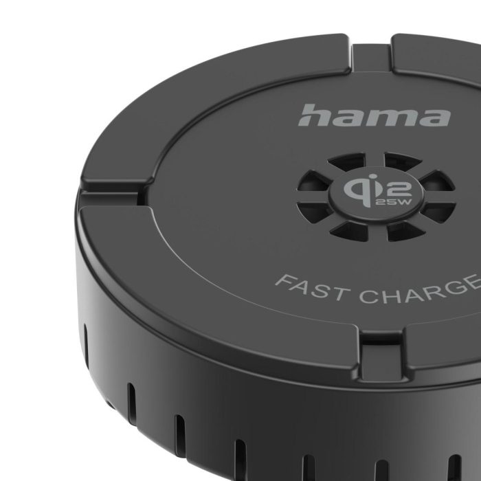 HAMA Безжично зарядно устройство Qi2 25W, бързо зареждане, черно - Зарядно за телефон - снимка 9