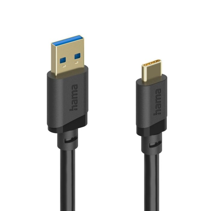 HAMA Кабел USB-A - USB-C 3.2 Gen.1 мъжко, 3.0 м, 5GBit/s - Кабели за телефони - снимка 4
