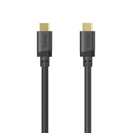 HAMA Кабел USB-C E-Marker чип USB 3.2 Gen1, 5 Gbit/s, 240 W, 1.5 м - Кабели за телефони