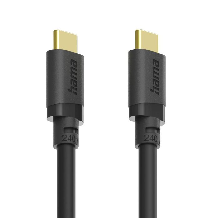 HAMA Кабел USB-C E-Marker чип USB 3.2 Gen1, 5 Gbit/s, 240 W, 1.5 м - Кабели за телефони - снимка 7