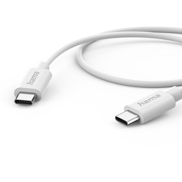 HAMA Комплект бързо мини зарядно с USB-C кабел за зареждане, PD, 20W, 1 м, бяло - Зарядно за телефон - снимка 12