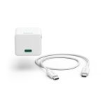 HAMA Комплект бързо мини зарядно с USB-C кабел за зареждане, PD, 20W, 1 м, бяло - Зарядно за телефон - снимка 4