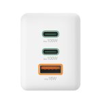 HAMA Комплект Бързо зарядно и кабел за зареждане, 100 W GaN, 2x USB-C PD, 1x USB-A QC - Зарядно за телефон - снимка 11