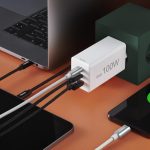 HAMA Комплект Бързо зарядно и кабел за зареждане, 100 W GaN, 2x USB-C PD, 1x USB-A QC - Зарядно за телефон - снимка 6