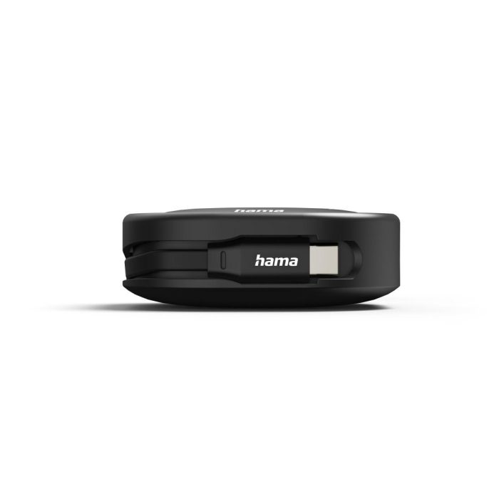 HAMA Прибиращ се кабел за зареждане, USB-C - USB-C, 60 W, 1 м - Кабели за телефони - снимка 2