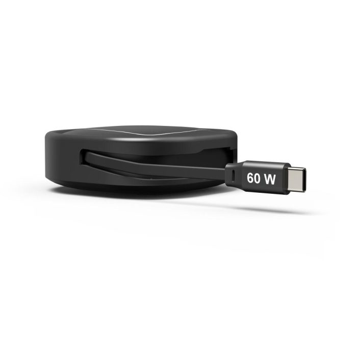 HAMA Прибиращ се кабел за зареждане, USB-C - USB-C, 60 W, 1 м - Кабели за телефони - снимка 7