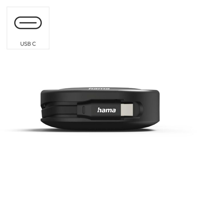 HAMA Прибиращ се кабел за зареждане, USB-C - USB-C, 60 W, 1 м - Кабели за телефони - снимка 9
