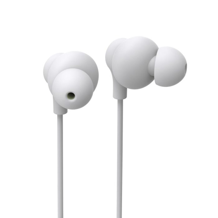 HAMA Слушалки “Curly”, USB-C, микрофон, бял - Слушалки тапи - снимка 3