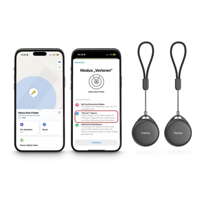 HAMA Тракер съвместим с Android и Apple, Bluetooth, 2 броя в комплект - Алармени системи за дома и офиса - снимка 7