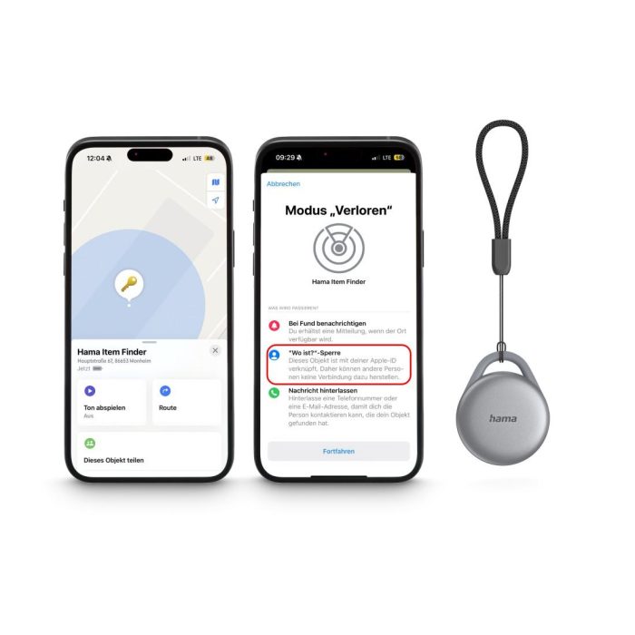 HAMA Тракер съвместим с Android и Apple, Bluetooth, USB-C, акумулаторна батерия - Алармени системи за дома и офиса - снимка 8