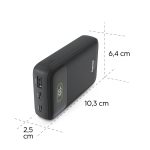 HAMA Външна батерия "PD10-W20", 10000 mAh, 3 изхода: 2 x USB-C, USB-A, Бързо зареждане - Power Bank - снимка 11