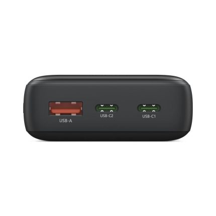 HAMA Външна батерия "PD10-W20", 10000 mAh, 3 изхода: 2 x USB-C, USB-A, Бързо зареждане - Power Bank - снимка 2