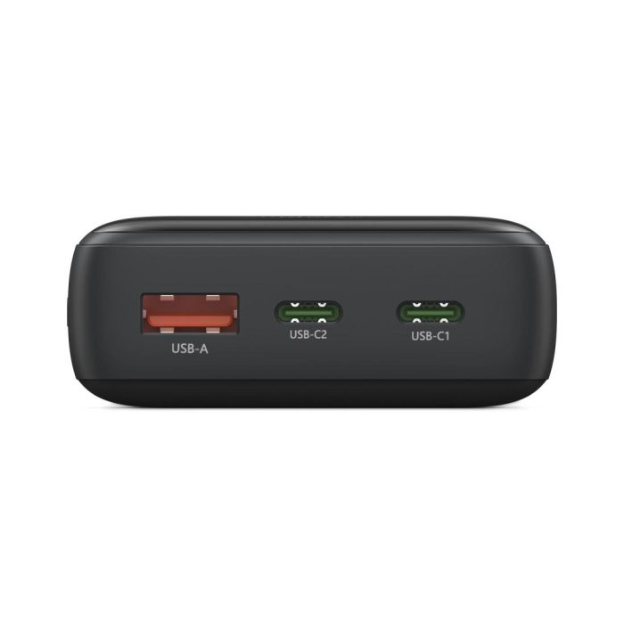 HAMA Външна батерия "PD10-W20", 10000 mAh, 3 изхода: 2 x USB-C, USB-A, Бързо зареждане - Power Bank - снимка 2