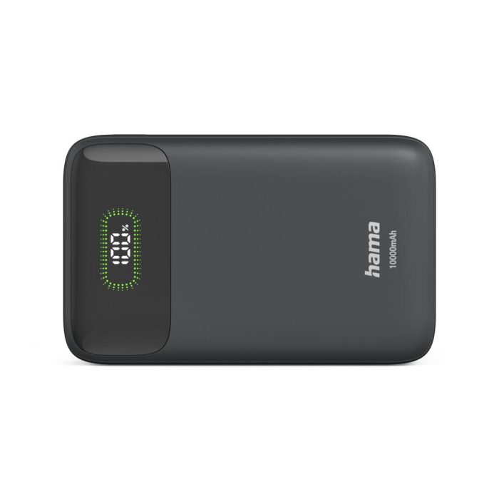 HAMA Външна батерия "PD10-W20", 10000 mAh, 3 изхода: 2 x USB-C, USB-A, Бързо зареждане - Power Bank - снимка 3