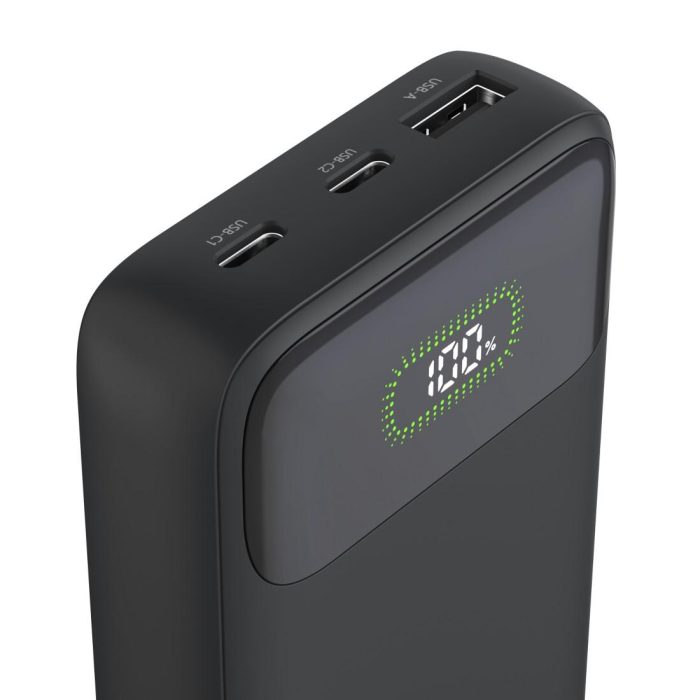 HAMA Външна батерия "PD10-W20", 10000 mAh, 3 изхода: 2 x USB-C, USB-A, Бързо зареждане - Power Bank - снимка 9