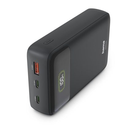 HAMA Външна батерия "PD20-W20", 20000 mAh, 3 изхода: 2 x USB-C, USB-A, Бързо зареждане - Power Bank